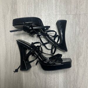 Black Strappy Heels